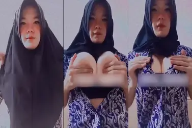 Ukhty Nabilah Hijab Toge Bokep Remas Toket Gede